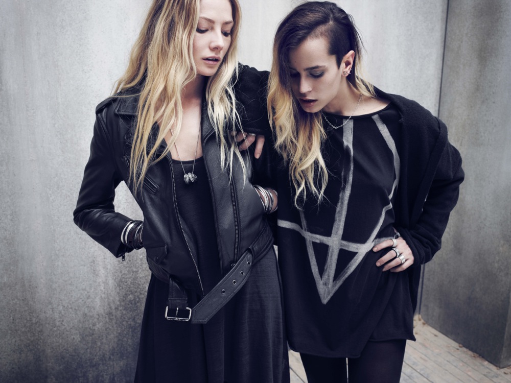 HM Divided Grey featuring Alice Dellal and Clara Paget