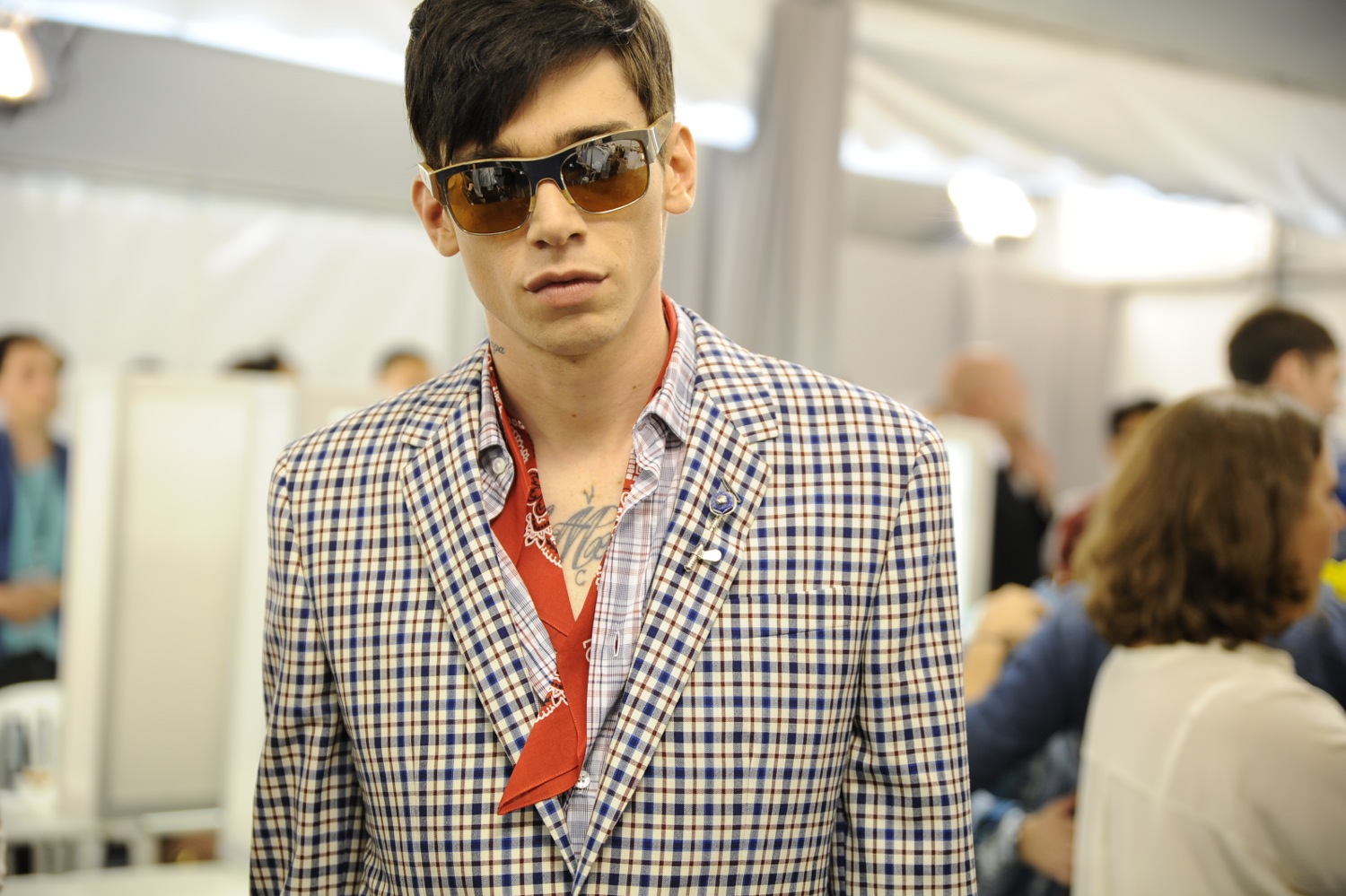 Backstage at the Louis Vuitton Men Spring Summer 2014 Show 16