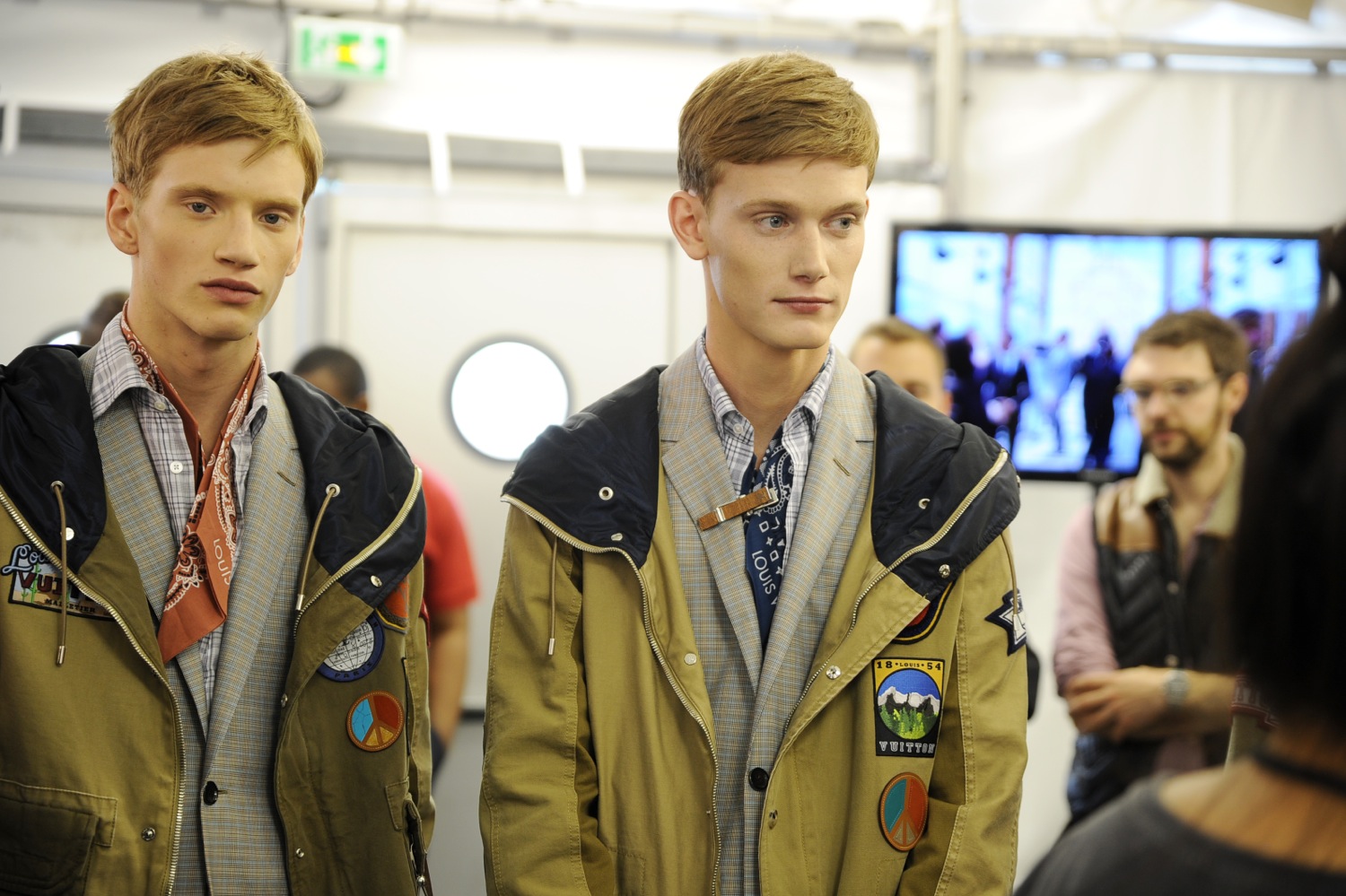 Backstage at the Louis Vuitton Men Spring Summer 2014 Show 20