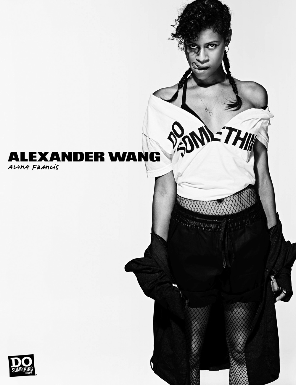 Aluna Francis wears Alexander Wang x DoSomething