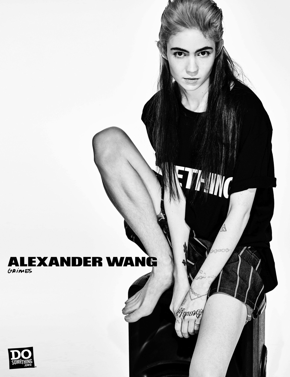 Grimes wears Alexander Wang x DoSomething