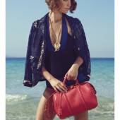 Louis Vuitton Cruise 2012 Ad Campaign Featuring Arizona Muse Sofia Coppola Red SC Bag PM