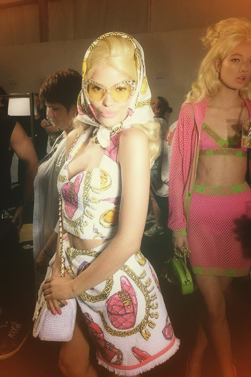 Backstage at the Moschino Spring 2015 Show 16
