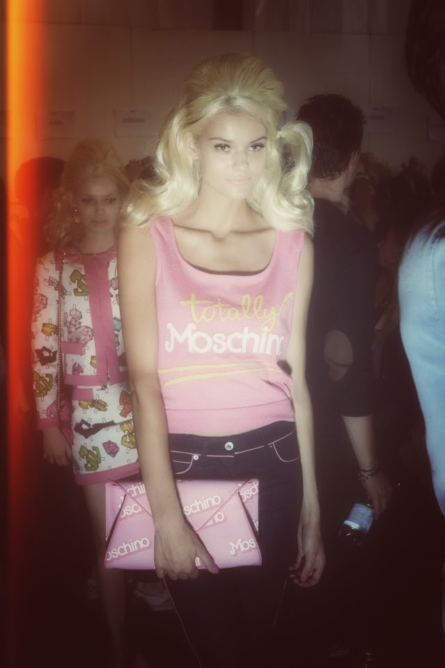 Backstage at the Moschino Spring 2015 Show 8
