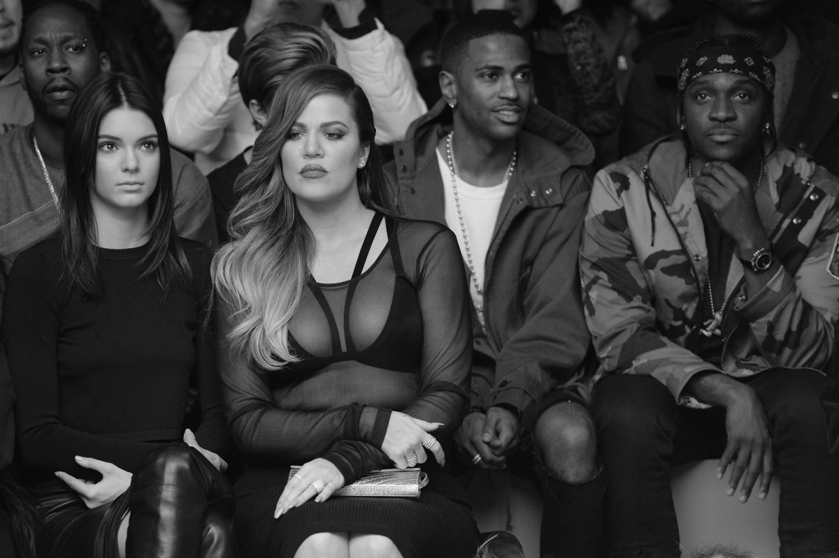 Kendall Jenner Khloe Kardashian Big Sean and Pusha T attend the adidas Originals x Kanye West YEEZY SEASON 1 fashion show
